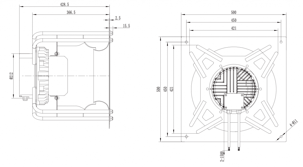 400-188PT-07 Backward Curved Centrifugal Fans drawing