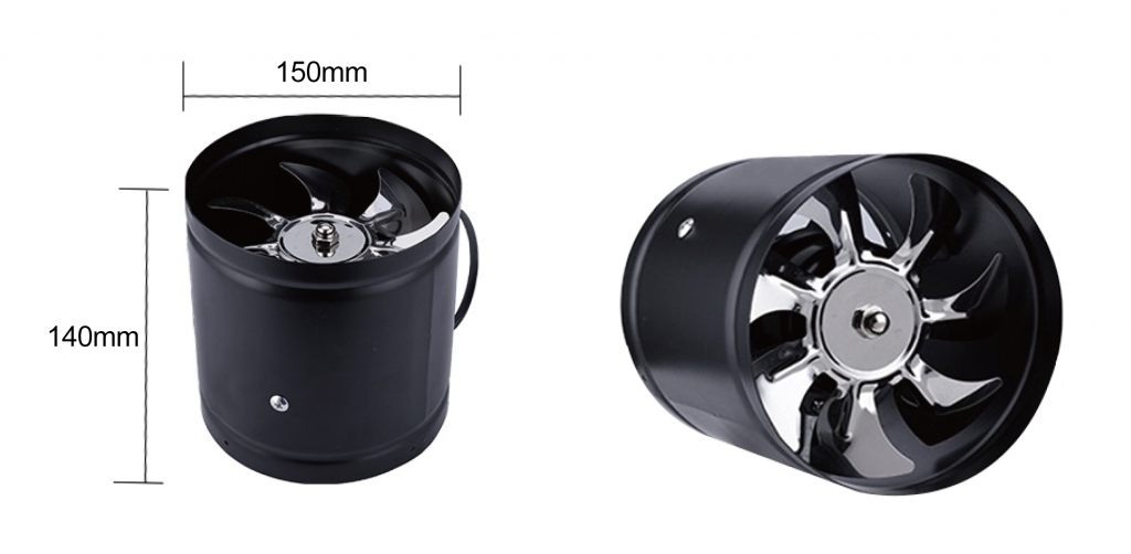 LWDA-150(6")S-MWN-08 Duct Fan Booster