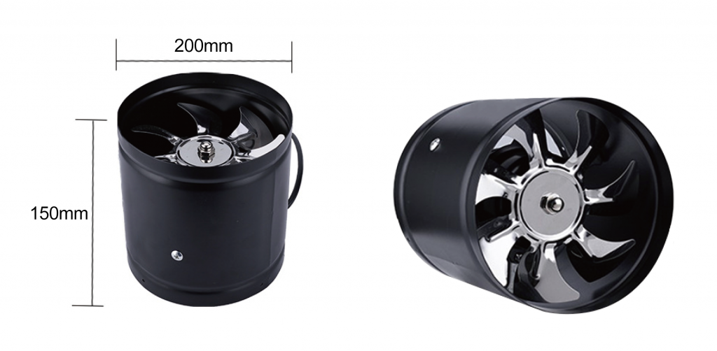 LWDA-200(8")S-MWN-08 Duct Fan Booster