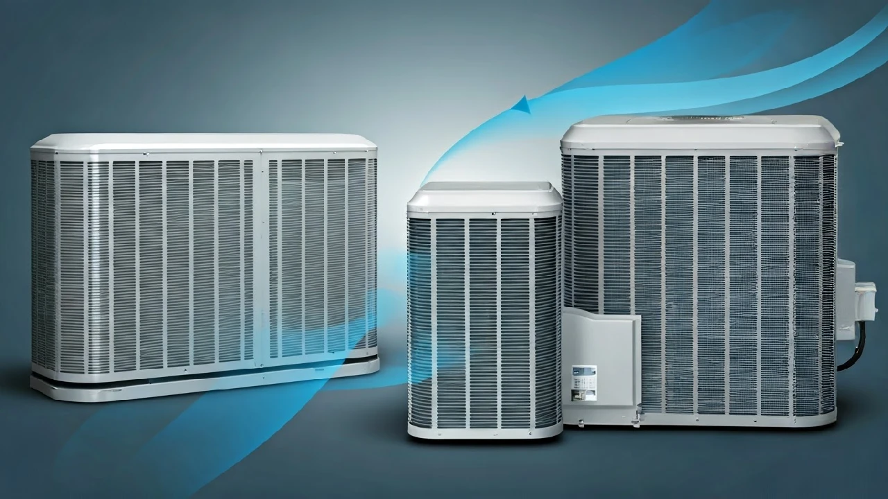 three fan working in a HVAC