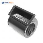 LONGWELL 120mm AC Dual Inlet Forward Centrifugal Blower with Ball Bearing 220V Duct Fan with Metal Impellers
