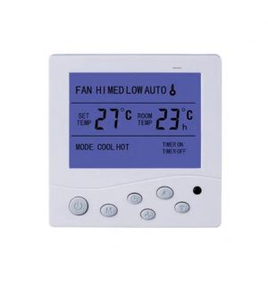 LONGWELL Central air Conditioner Thermostat Control Panel LCD Home Smart Thermostat Temperature Controller AC 220V