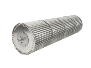 LONGWELL High Power Low Noise Aluminium Industrial 20 22 24 Leaf Blade Cross Flow Fan Impeller for Commercial