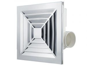 LONGWELL Low Noise Plastic Exhaust Fan 110V/220V Wall Mounted Exhaust Fan for Bathroom