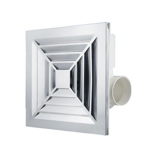 LONGWELL Low Noise Plastic Exhaust Fan 110V/220V Wall Mounted Exhaust Fan for Bathroom