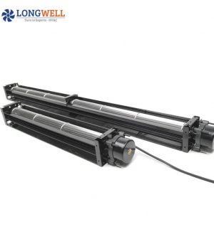 LONGWELL Motor Cross Flow Fan 60mm Tangential Blower BLDC 12V 24V BLDC Motor with 0~10V,PWM 12/24/48V 30~150mm Ball Bearing DC