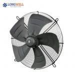 Plate Wall Mounted Exhaust Fan With Square Plate Industrial Axial Flow Fan AC 110 / 220 / 380V High Power Black FREE Standing LW