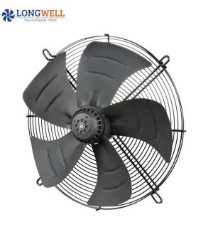Plate Wall Mounted Exhaust Fan With Square Plate Industrial Axial Flow Fan AC 110 / 220 / 380V High Power Black FREE Standing LW