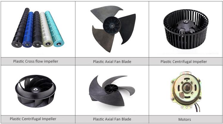  Plastic axial fan blades