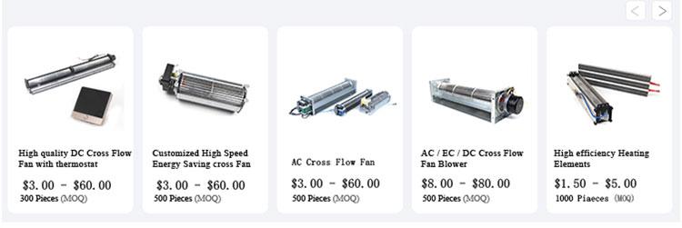 DC cross flow fan 