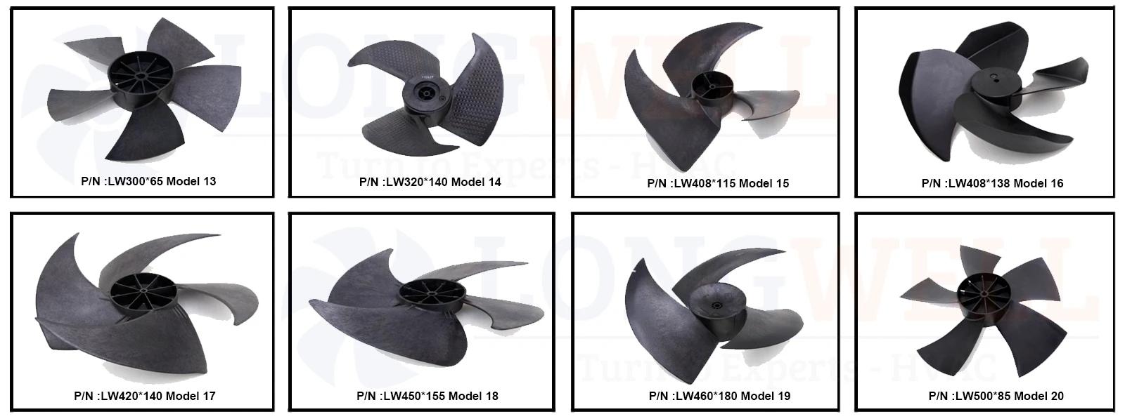 ABS fan blades