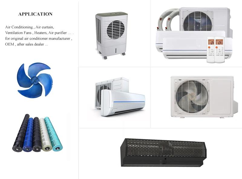 101.5mm Plastic Cross Flow Fan  Blades