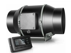 4 Inch Inline Duct HVAC Blower Fan with Variable Speed Controller for Ventilation Intake Hydroponics Core Component Bearing