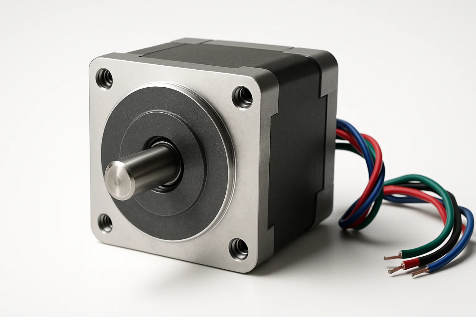stepper motor on white background