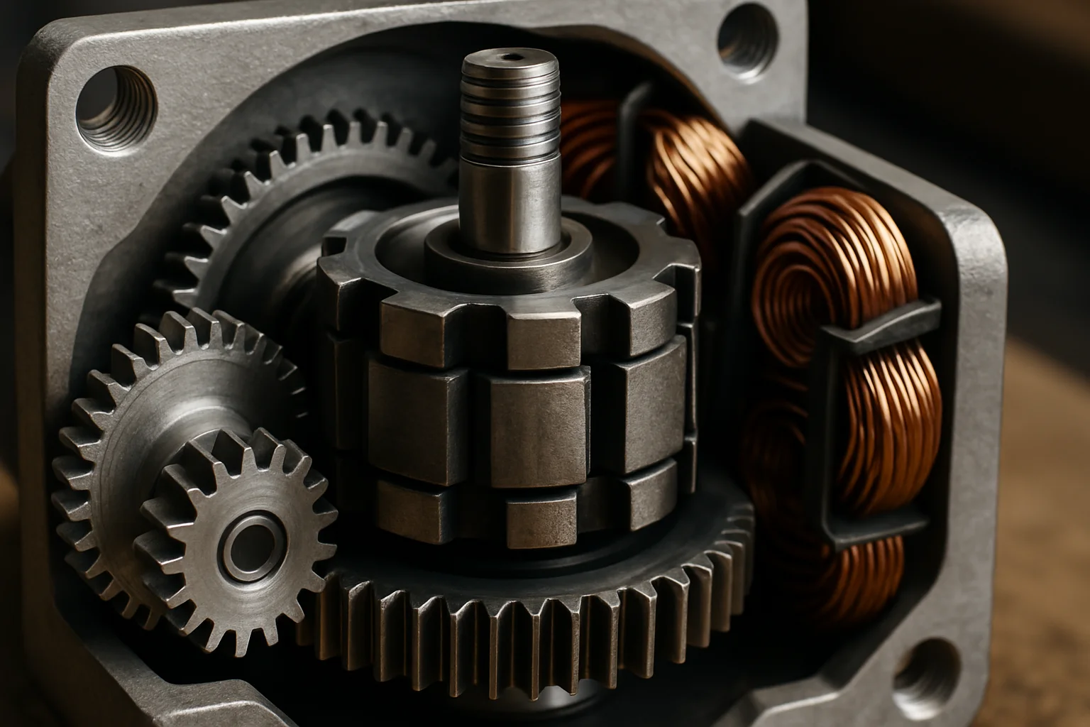 stepper motor interior view