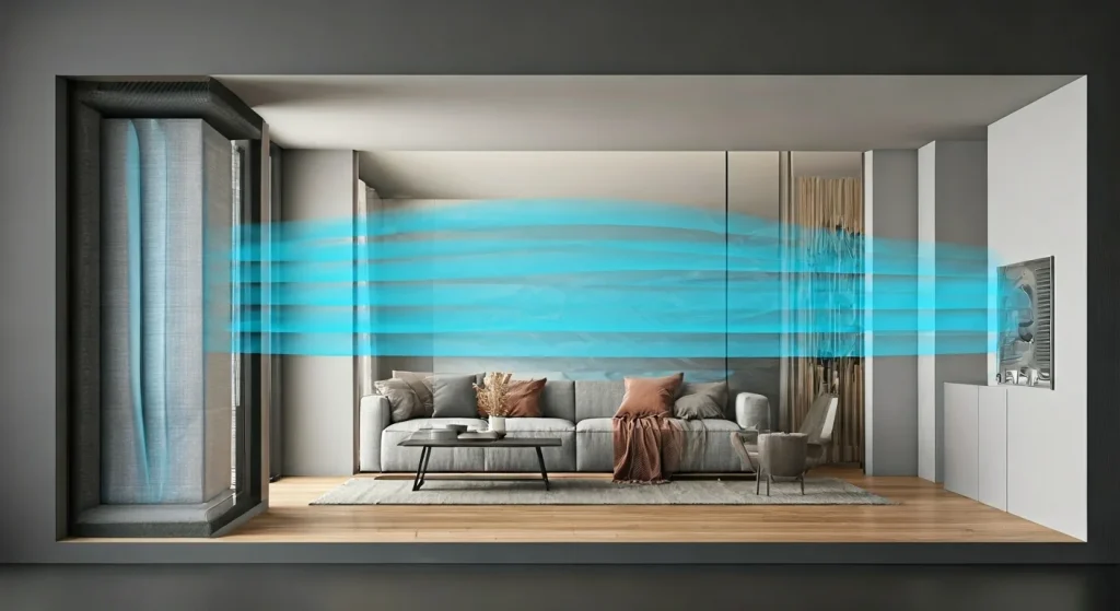 HVAC ventilation system airflow diagram