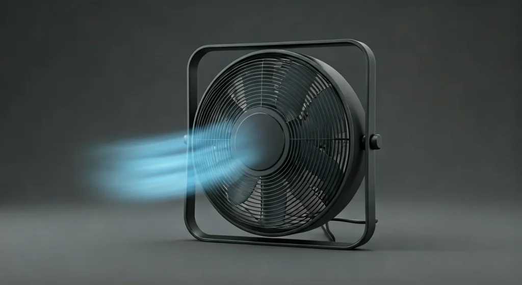 close-up modern AC axial fan