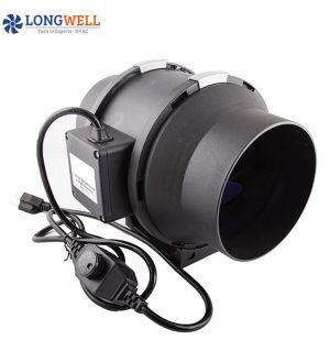 Ip68 Backward Inclined Centrifugal Fan, HP 190 In-line Radon Fan
