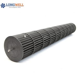 LONGWELL 101.5mm Plastic Cross Flow Fan Blades for the Air Conditioning,plastic Cross Flow Fan Impeller Split air Conditioner