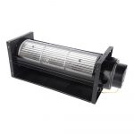 LONGWELL 110mm AC 230V Tangential Fan Ventilation Cooling Aluminium Alloy Blade Cross Flow Fan Blower for Oven Heating