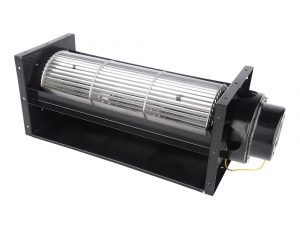 LONGWELL 110mm AC 230V Tangential Fan Ventilation Cooling Aluminium Alloy Blade Cross Flow Fan Blower for Oven Heating