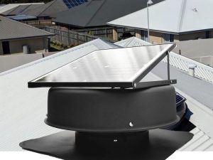 LONGWELL 14inch Industrial Solar Powered Roof Fan Dc Brushless Motor air Exhausting Fan for Warehouse ,attic , Roof ,household