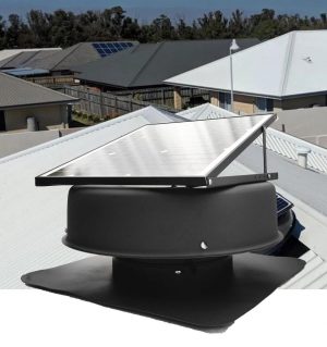 LONGWELL 14inch Industrial Solar Powered Roof Fan Dc Brushless Motor air Exhausting Fan for Warehouse ,attic , Roof ,household