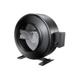 LONGWELL 150mm Metal Centrifugal Duct Fans Low Noise Kitchen Exhaust Fan Wholesale AC 230V Aluminum Blades for Farm DC 48V