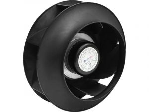 LONGWELL 155mm DC 24V 48V BLDC Plastic Exhaust Centrifugal Fan Backward Curved 0~10V PWM Continuously Variable Speed OEM