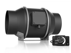 LONGWELL 4 Inch Ac Infinity Mixed Flow Hydroponic Inline Duct Fan Plastic Blade Ventilation Exhaust Blower for Grow Tent