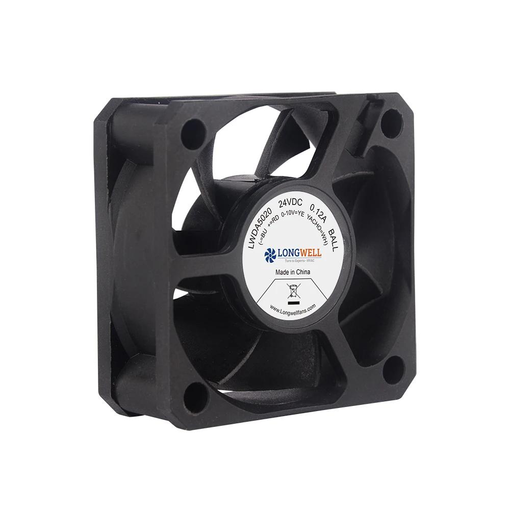 LONGWELL 50x50x20 5V 12V 24V 4500RPM -6500RPM High Quality 5020 DC Axial Cooling Fan