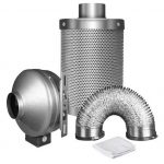 LONGWELL Air Filter Activated Carbon Filter Grow Tent 10 Inch Cartridge Pre Air Filter Media Air Filtration System 38/50 MM