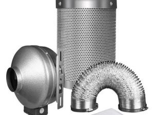 LONGWELL Air Filter Activated Carbon Filter Grow Tent 10 Inch Cartridge Pre Air Filter Media Air Filtration System 38/50 MM