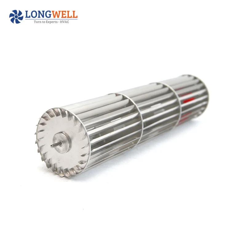 LONGWELL Aluminum Cross Flow Fan Wheel air Conditioner Fan Blade With 3 ...