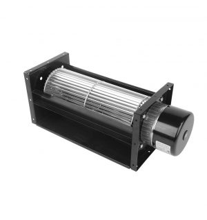 LONGWELL Custom Aluminium Impeller 100mm Cross Flow Fan 24v DC Brushless External Motor Tangential Fan