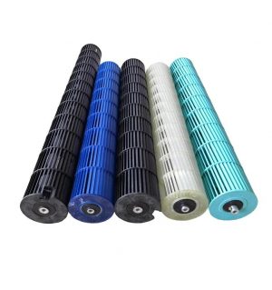 LONGWELL High Quality DC AC Split Plastic Cross Flow Fan Fan Blade air Conditioner Plastic Tangential Fan Impeller