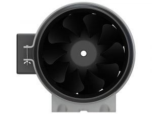 LONGWELL High Temperature Duct Fan EC 8 Inch Plastic Duct Ventilation Exhaust Fan with LCD Speed Controller