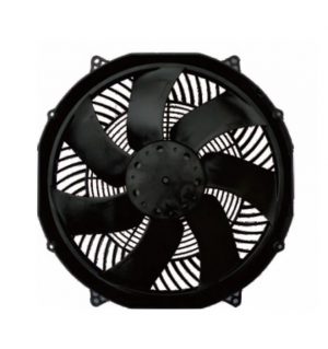 LONGWELL Hot Sale Condenser Fan 300mm 305mm Brushless Axial Fan Curved Blade Cooling Fan for Bus Van or Truck