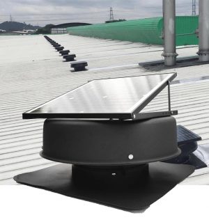 LONGWELL Solar Panel Powered Attic Ventilation Fan Greenhouse Heat Extraction Cooling Free Standing Customizable OEM Support