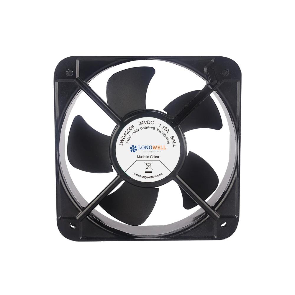 LONGWELL200x200x60mm Dc24v 48V 2000rpm -2500rpm DC Brushless Motor 20060 Axial Flow Cooling Fans for IndustryCooling Ventilating