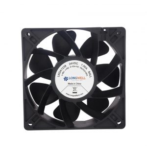 LongWell 120mm Dc 12v 24v 48V 2500rpm-6000rpm Brushless 12038 Axial Flow Fan Computer CPU DC Cooling Fans