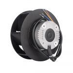 Longwell 133mm Industrial High-Pressure Backward Centrifugal Ventilation Fan with Plastic Blades DC 24V/48V OEM Supported
