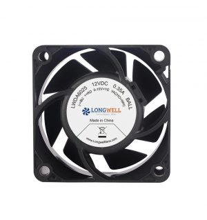 Longwell 60x60x25 4000RPM -10000RPM 12V Dc Brushless Fan 60mm Extractor Fan