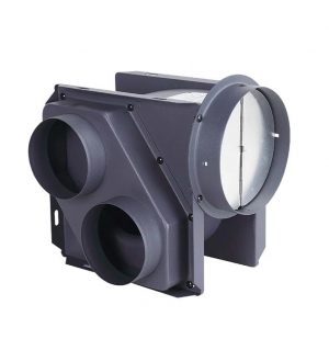 Two Split Pipe Exhaust Fan with Galvanized Steel Housing 220V 100-150mm Diameter Range 75-250pa Pressure