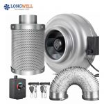 Ventilation Fan Accessories 4 Inch in Line Duct Fan Centrifuge Tube Exhaust Fan