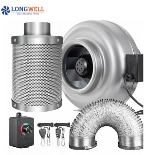 Ventilation Fan Accessories 4 Inch in Line Duct Fan Centrifuge Tube Exhaust Fan