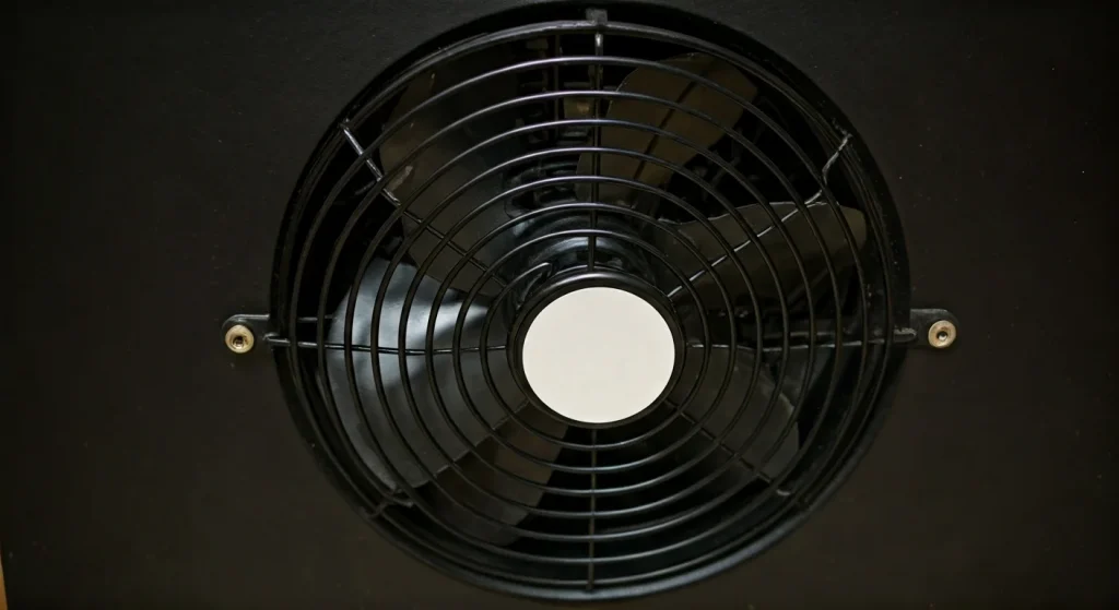 close-up modern AC axial fan