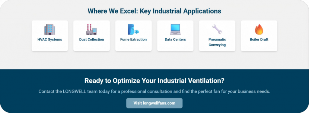 Key Industrial Applications of Centrifugal Fan