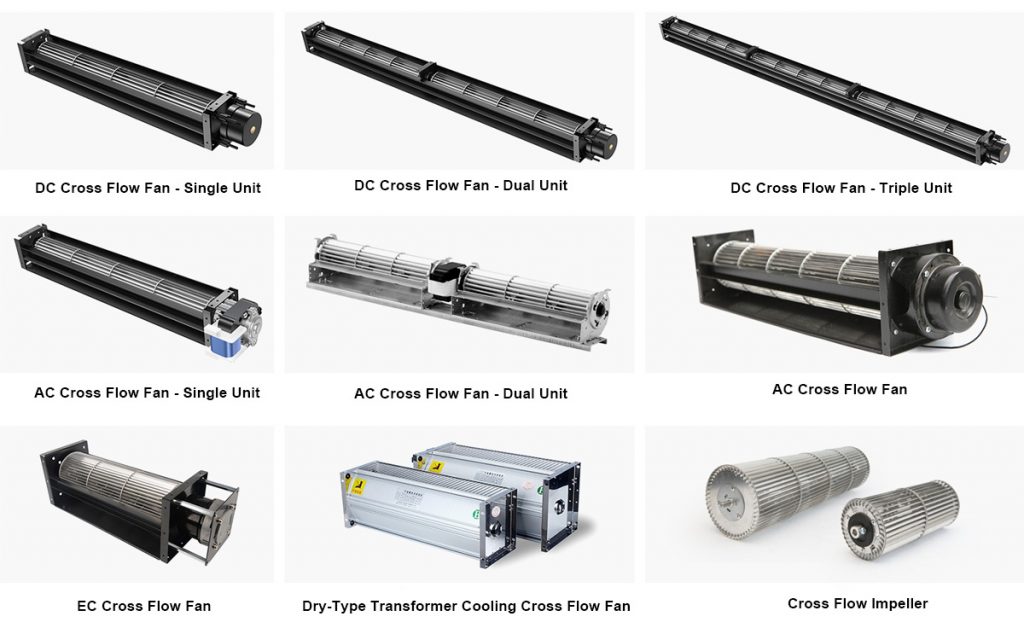 Types of Cross Flow Fan