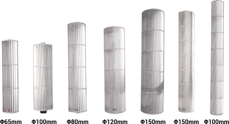 Diameters of EC Cross Flow Fans